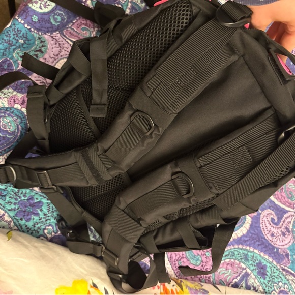 WOLF Black and Pink Women's Backpack - Picture 4 of 5